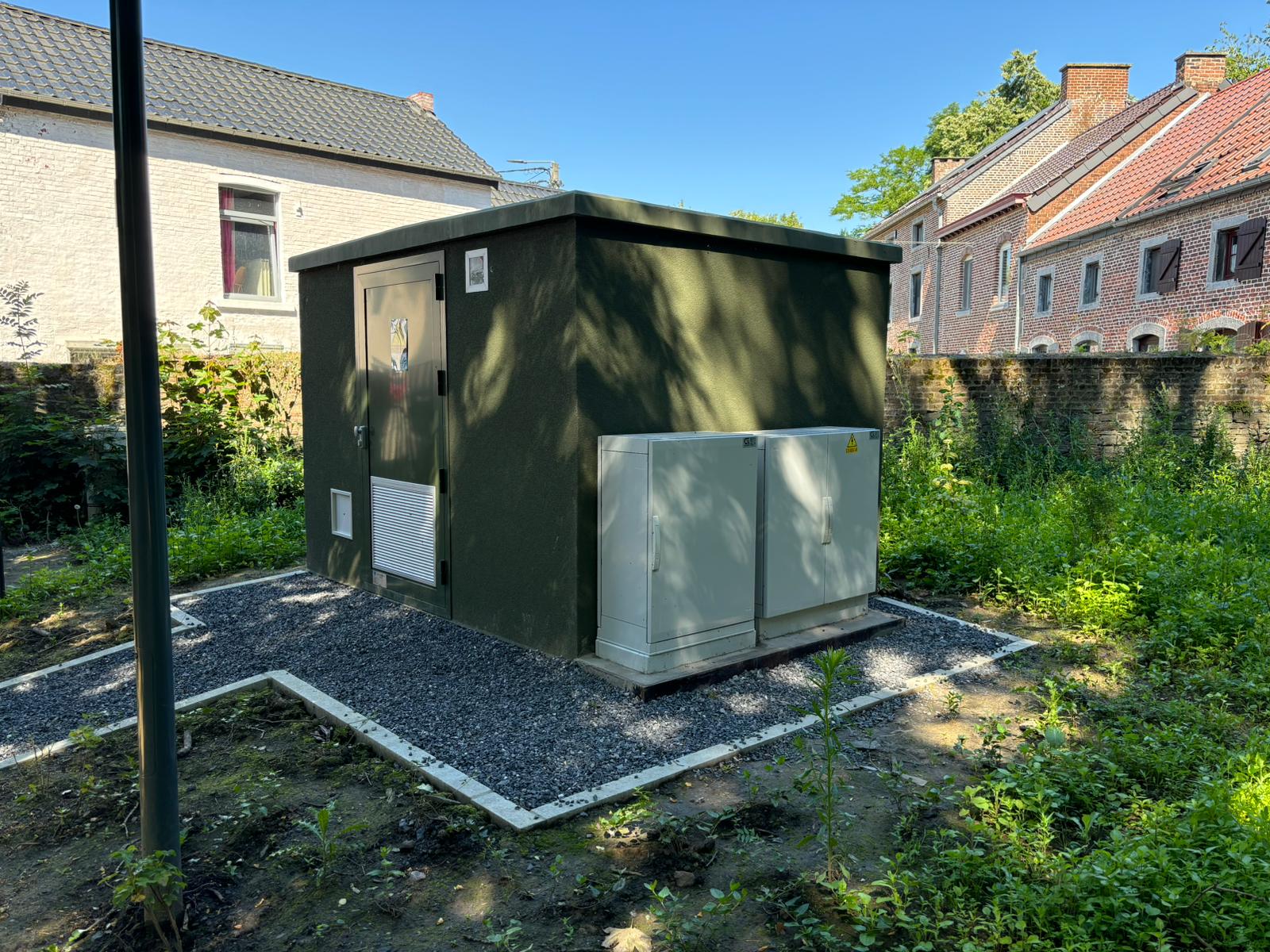 Genetec cabine haute tension Sambreville parc des générations