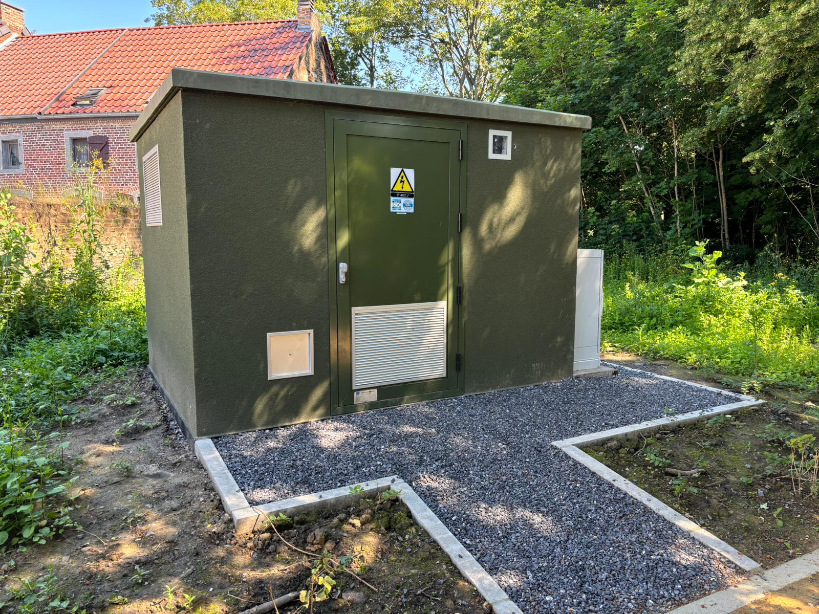 Genetec cabine haute tension Sambreville parc des générations